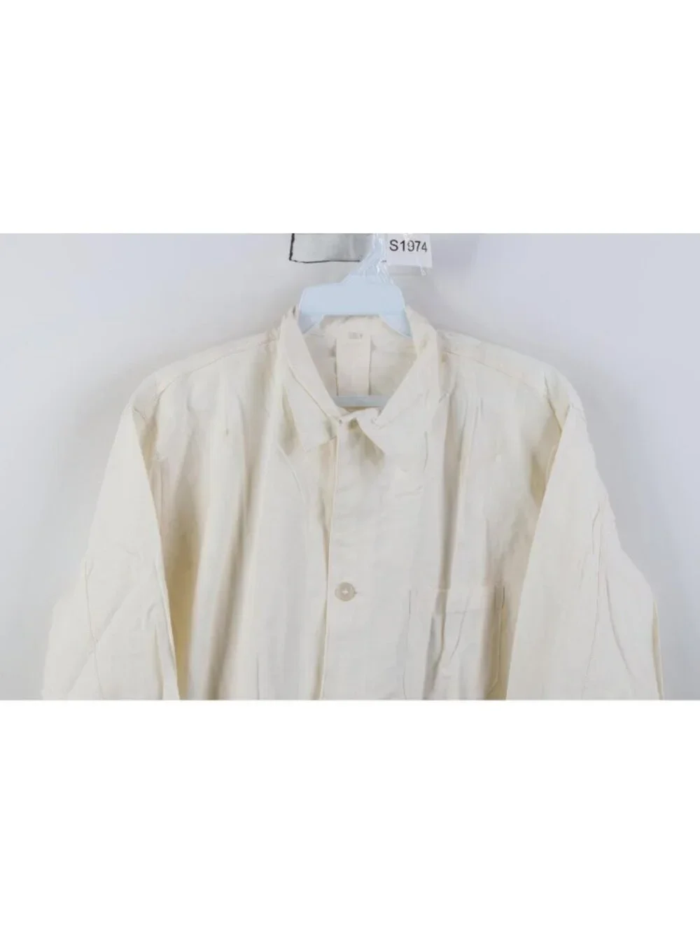 Deadstock 50s Unissued German Military Mens 36 Hospital Grandpa Marine Shirt